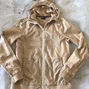 BDG tan lightweight hooded jacket S